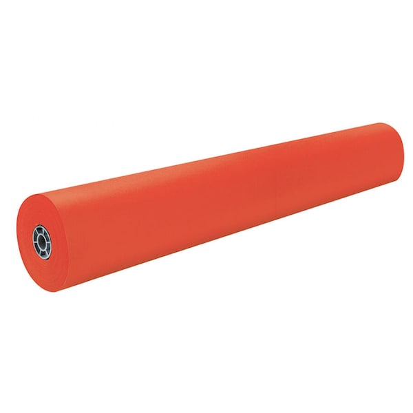 Rainbow Colored Kraft Duo-Finish Paper Roll, Orange, 36in x 1,000ft 0063100 - main